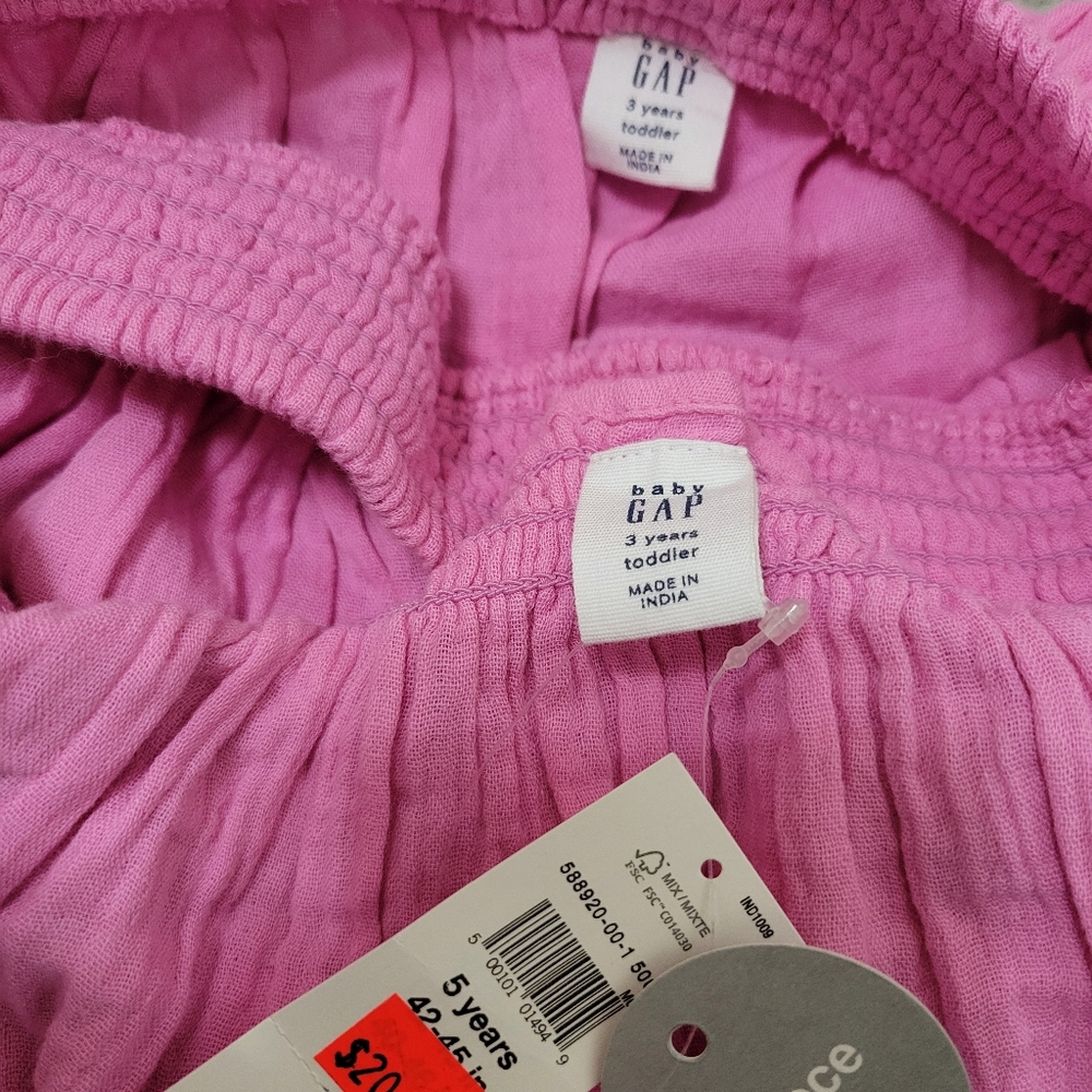 Nwt Baby Gap Pink Cotton Toddler Girl Skirt And Top Set - Picture 4 of 5